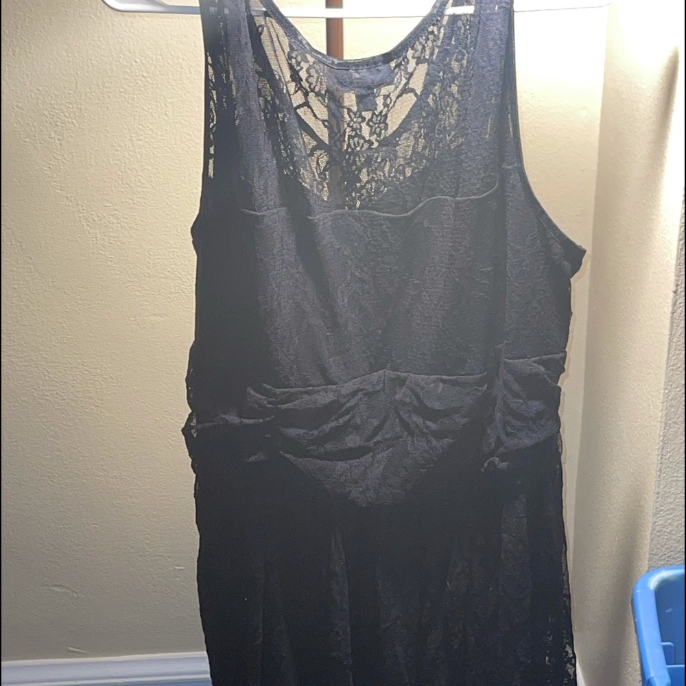 Black Sexy long plus size sleeveless top